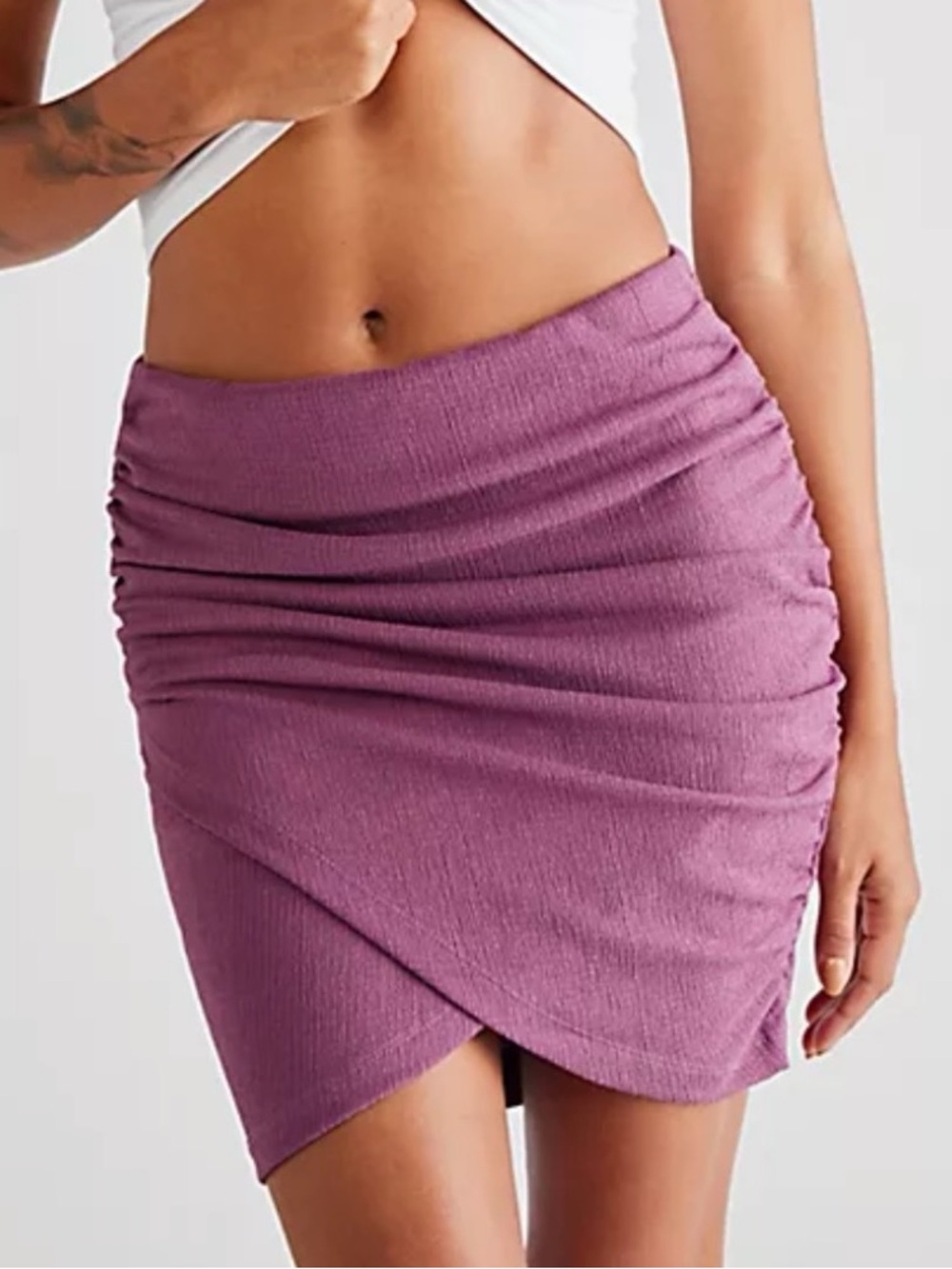Free People Angie Wrap Mini Skirt NEW